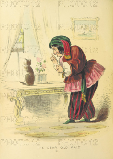 The Dear Old Maid, 1852.  Creator: W. S. Reed.