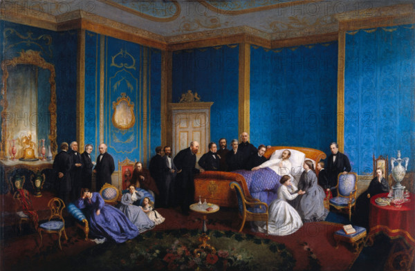 The last moments of HRH the Prince Consort, c16861. Creator: Le Port.