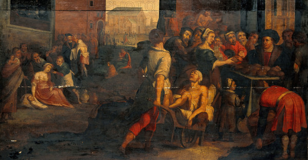 Works of mercy. Creator: Francken, Frans, 1581-1642 (Associated with).