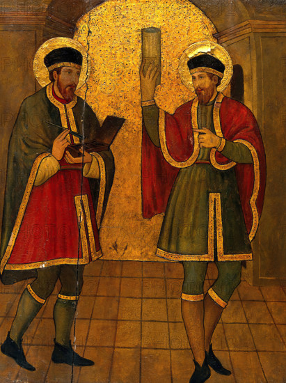 Saint Cosmas and Saint Damian, c1470s. Creator: Jaume Huguet.