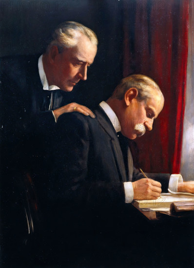 Sir Francis Laking and Sir Frederick Treves, c1900s. Creator: Harry Herman Salomon.