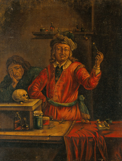 A surgeon who has extracted a tooth, c1680s. Creator: Teniers, David, 1610-1690 (After).
