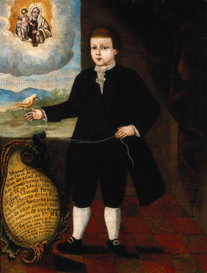 Manuel Estevan Perez de los Rios cured of fever by prayers to Christ, 1770, 1770. Creator: Unknown.