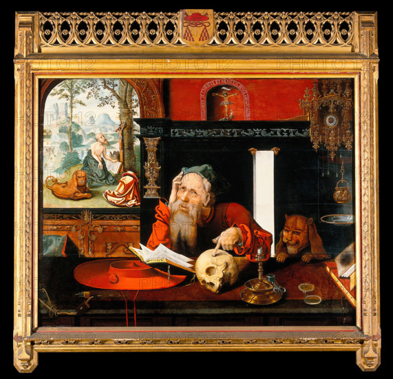 Saint Jerome in his study, c16th century. Creator: Unknown.