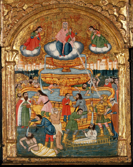 The fountain of life, and saints. Creator: Unknown.