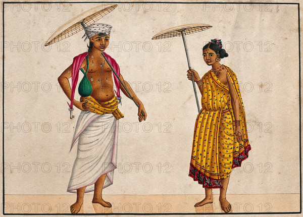 Brahman merchant couple. Creator: Unknown.