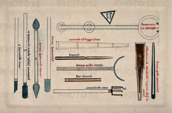 Surgical instruments, mainly cannulae and spatulas. Creator: Unknown.