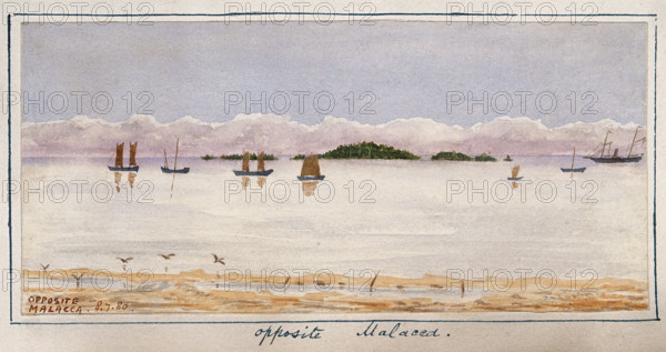 'Opposite Malacca', 1881. Creator: John Edmund Taylor.
