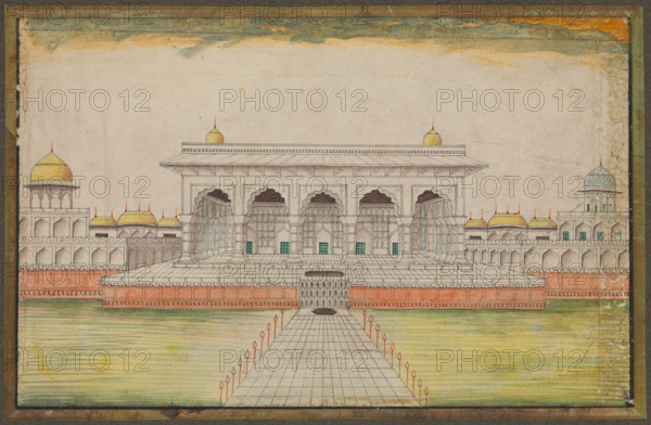 The Kass Mahal, part of the Red Fort at Agra, (between 1820 and 1829?). Creator: Unknown.