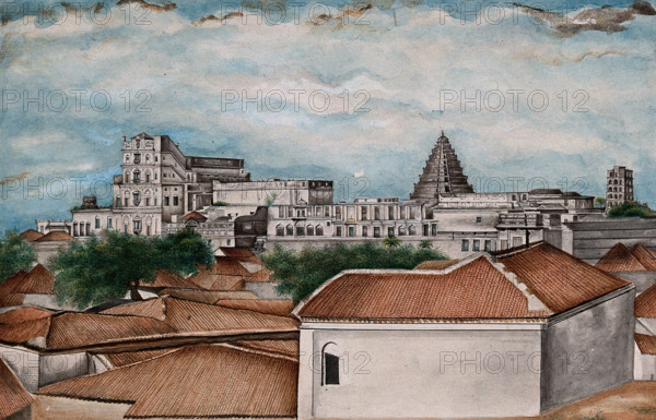 Tanjore: The royal palace, (between 1800 and 1899?). Creator: Unknown.