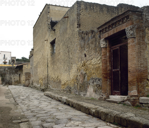 Decumanus inferior, Herculaneum, Italy, 2002. Creator: LTL.