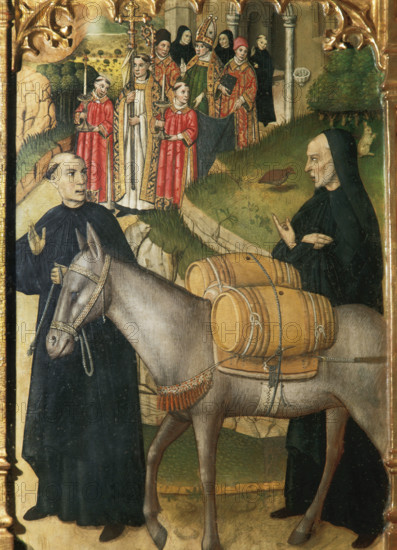 Altarpiece of Saints Abdon and Sennen, Church of Sant Pere de Terrassa, Catalonia, Spain, 1460 (1995 Creator: LTL.