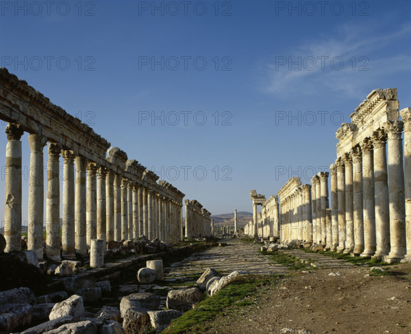 Great Colonnade and Cardo Maximus, Apamea, Syria, 2nd century, (2001). Creator: LTL.
