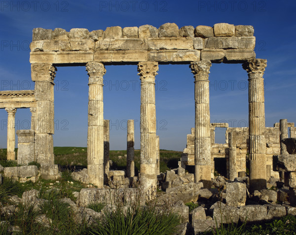 Northern door in the last section of the cardo maximus, Apamea. Syria, 2nd century, (2001). Creator: LTL.