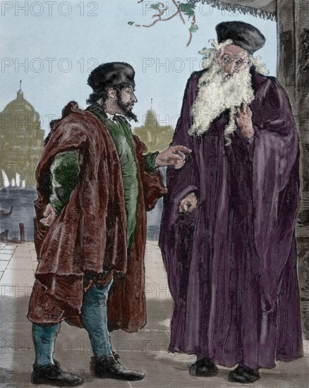 Shylock and Tubal, 19th century. Creator: Unknown.