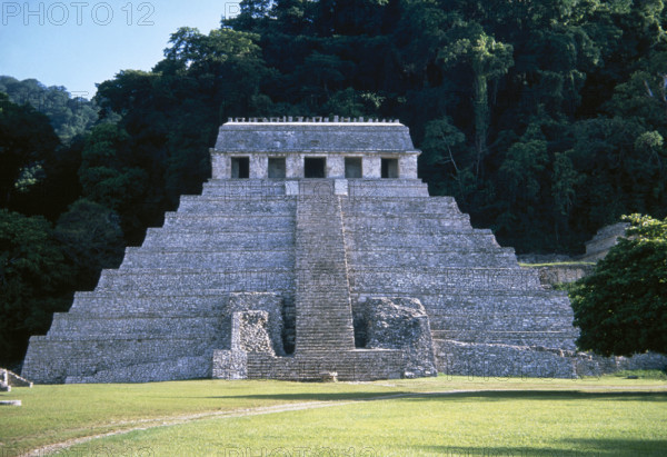 Temple of the Inscriptions, Palenque, Mexico, Mayan, 7th-8th centuries, 1998. Creator: Unknown.