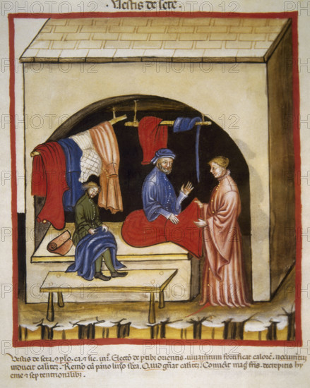 Silk clothing, 14th century. Creator: Unknown.