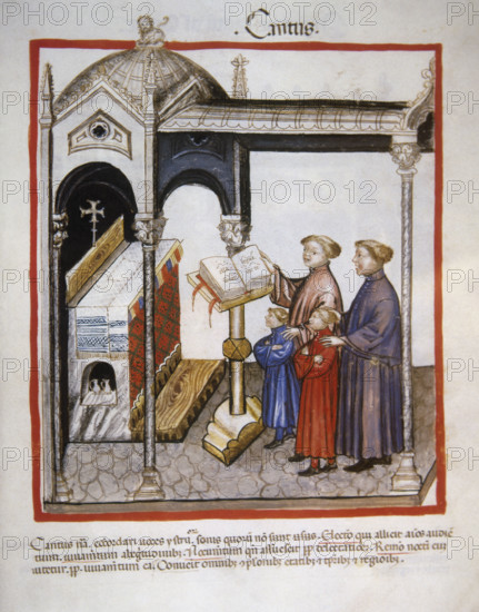 Singing, 14th century. Creator: Unknown.