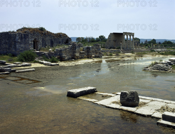 Ruins of northern agora near Holy Road, Miletus, Anatolia, Turkey, 1999. Creator: Unknown.