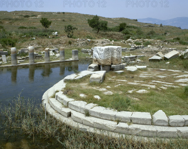 Ruins of Monument at the Harbour of Lions, Miletus, Anatolia, Turkey, 1st century BC (1999). Creator: Unknown.