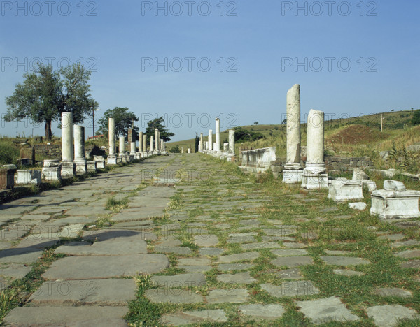 The Via Sacra (Sacred Way) from Pergamon to Asclepeium, Turkey, 1999. Creator: Unknown.