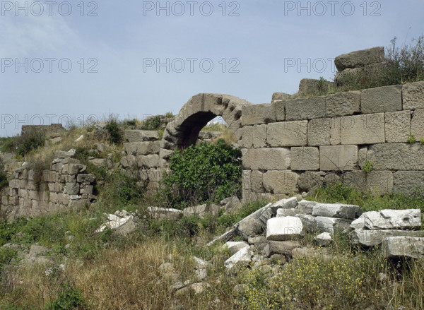 Walls, Acropolis area, Pergamon, Aeolis, Anatolia, Turkey, 1999. Creator: Unknown.