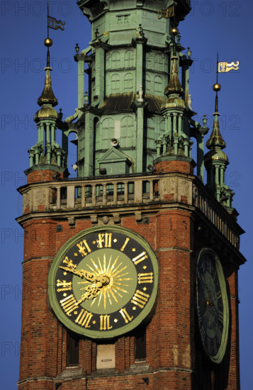 Clock Detail, Town Hall, Gdansk, Poland, 14th century (2015). Creator: Unknown.