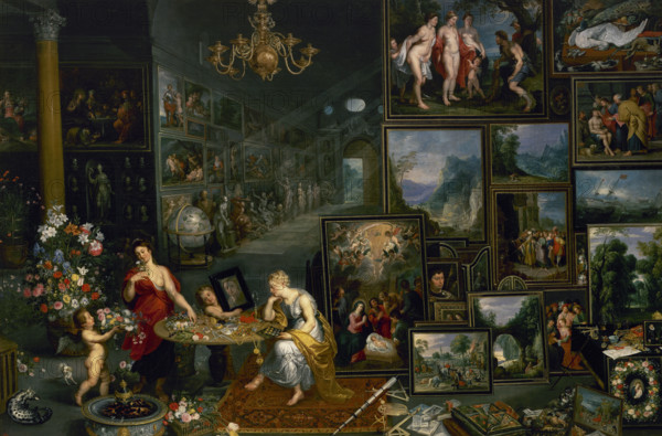 Sight and Smell, c1620. Creators: Jan Brueghel the Elder, Hendrick van Balen I, Frans Francken II, Gerard Seghers.