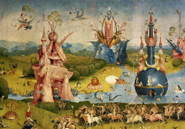 The Garden of Earthly Delights (triptych: central panel detail), 1500-1505. Creator: Hieronymus Bosch.