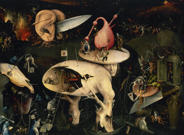 The Garden of Earthly Delights (triptych right panel detail - Hell), 1500-1505. Creator: Hieronymus Bosch.