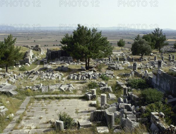 Ruins, Priene, Agora, Ionia, Anatolia, Turkey, 1999. Creator: Unknown.