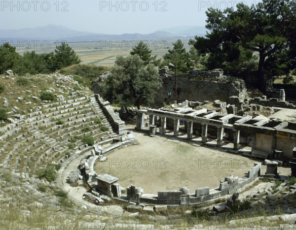 Theatre, Priene, Ionia, Anatolia, Turkey, 1999. Creator: Unknown.