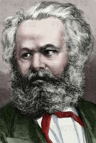 Karl Marx (1818-1883), German philosopher, political economist and communist, 1872. Creator: Capuz.