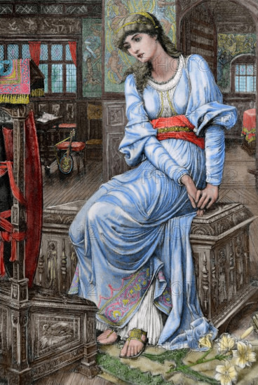 Mechthild of Magdeburg, (1896). Creator: C. Robersts.