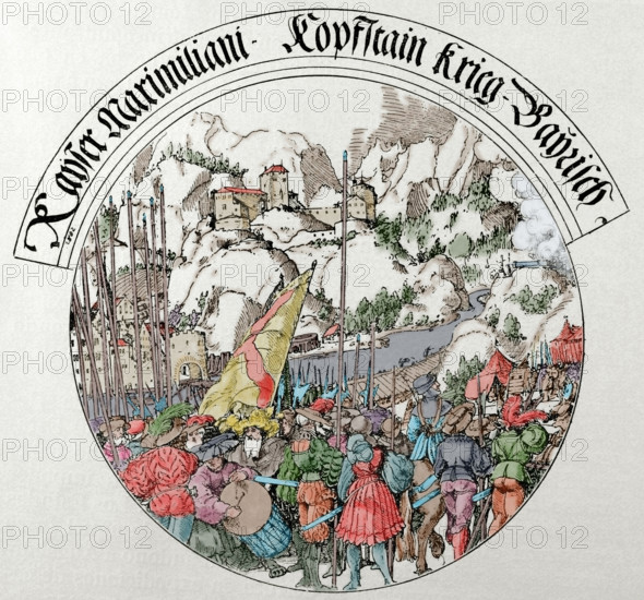 War of the Succession of Landshut, Siege of Kufstein, 1505, (1882). Creator: Unknown.