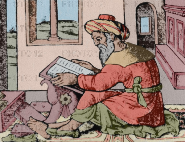 Averroes in his studio, 1530. Creator: Unknown.