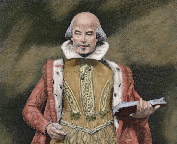 William Shakespeare (1564-1616), English writer, (19th century). Creator: Baude.