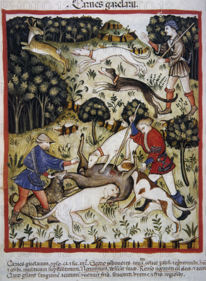 Hunting: gazelle meat, 14th century. Creator: Unknown.