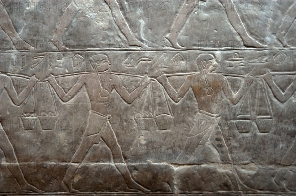 Relief depicting offering bearers, Mastaba of Mereruka, Saqqara, Egypt, Old Kingdom, 2003. Creator: Unknown.