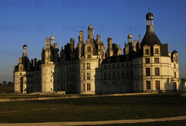 Northwest façade, Castle of Chambord, Loire Valley, France, 16th century (2019). Creator: Unknown.