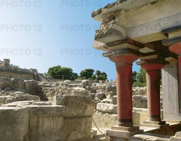 Palace of Knossos, Crete, Greece, 1700-1450 BC, (2000). Creator: LTL.