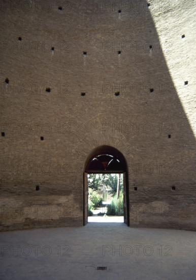 Portal and interior, Toghrol Tower, Rey, Iran, 12th century (2000). Creator: Unknown.