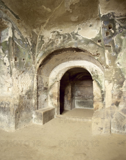 Ruins of the Oracle of the Cumaean Sibyl, Cumae, Italy, 2000. Creator: LTL.