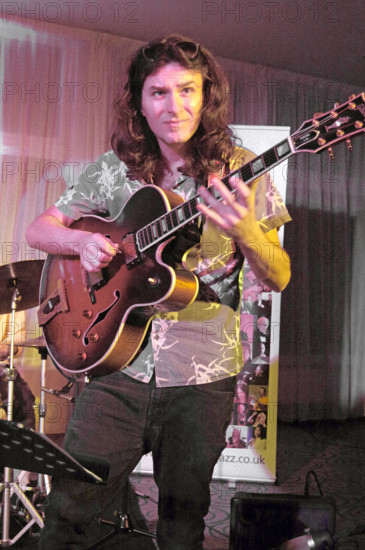 Rob Luft, Eddie Parker’s Airborn, Watermill Jazz Club, Dorking, Surrey, March 2025. Creator: Brian O'Connor.