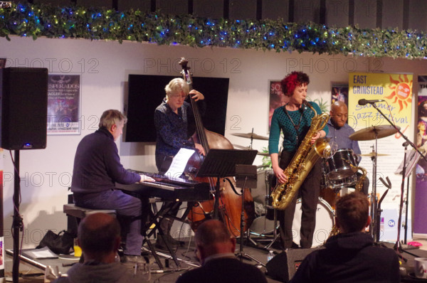 Hannah Horton Quartet, East Grinstead Jazz Club, West Suusex, Jan 2025. Creator: Brian O'Connor.