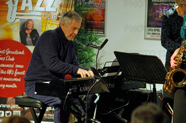 Adrian York, Hannah Horton Quartet, East Grinstead Jazz Club, West Suusex, Jan 2025. Creator: Brian O'Connor.