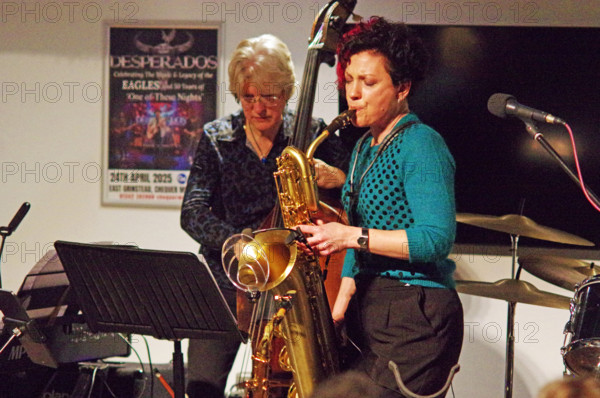 Hannah Horton Quartet, East Grinstead Jazz Club, West Suusex, Jan 2025. Creator: Brian O'Connor.