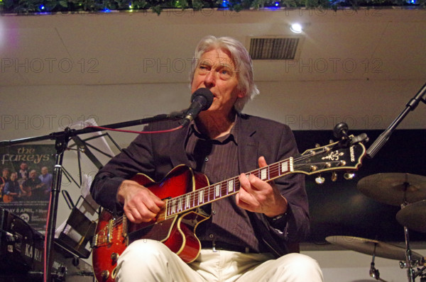 Nils Solberg, East Grinstead Jazz Club, Apron Café, Chequer Mead Theatre, West Sussex, April 2025. Creator: Brian O'Connor.