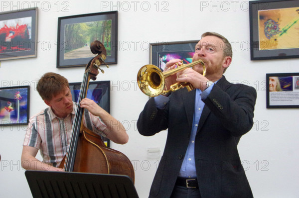 Stuart Henderson Quartet, Clocktower Cafe Jazz Club, Croydon, London, April 2025. Creator: Brian O'Connor.