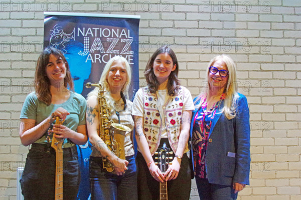 International Women’s Day, National Jazz Archive Fundraiser, Baptist Church, Loughton, Essex, 2025. Creator: Brian O'Connor.